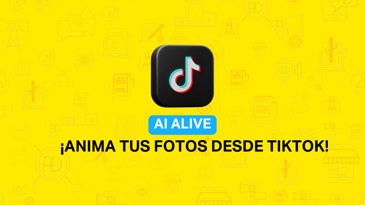 AI Alive, una nueva función que convierte tus fotos en videoclips animados directamente desde la cámara de Historias de Tiktok.